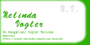 melinda vogler business card